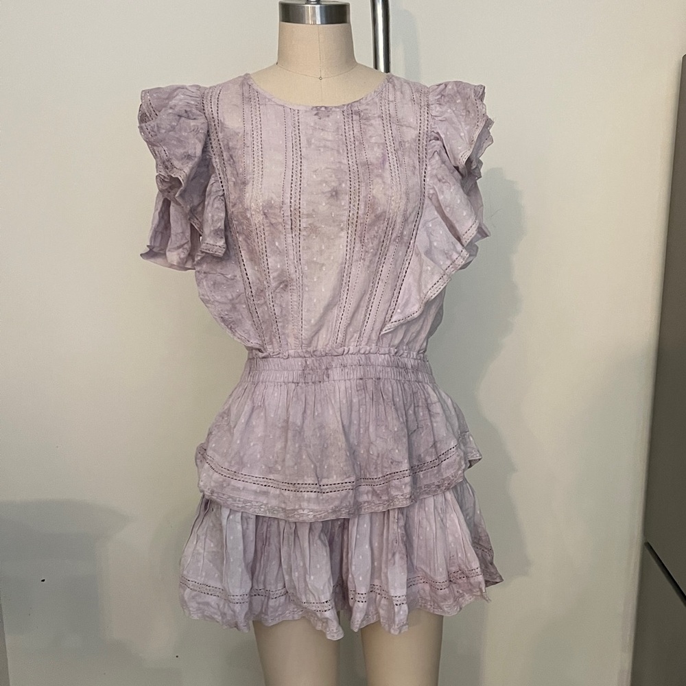 Loveshackfancy Lavender hand dye Natasha dress